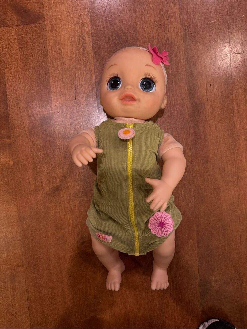 Baby Alive Real As Can Be E2352 2017 Blonde Blue Eyes TESTED WORKS Rare Doll
